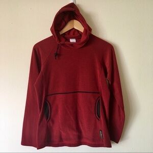 Red Melanzana Microgrid Hoodie S
